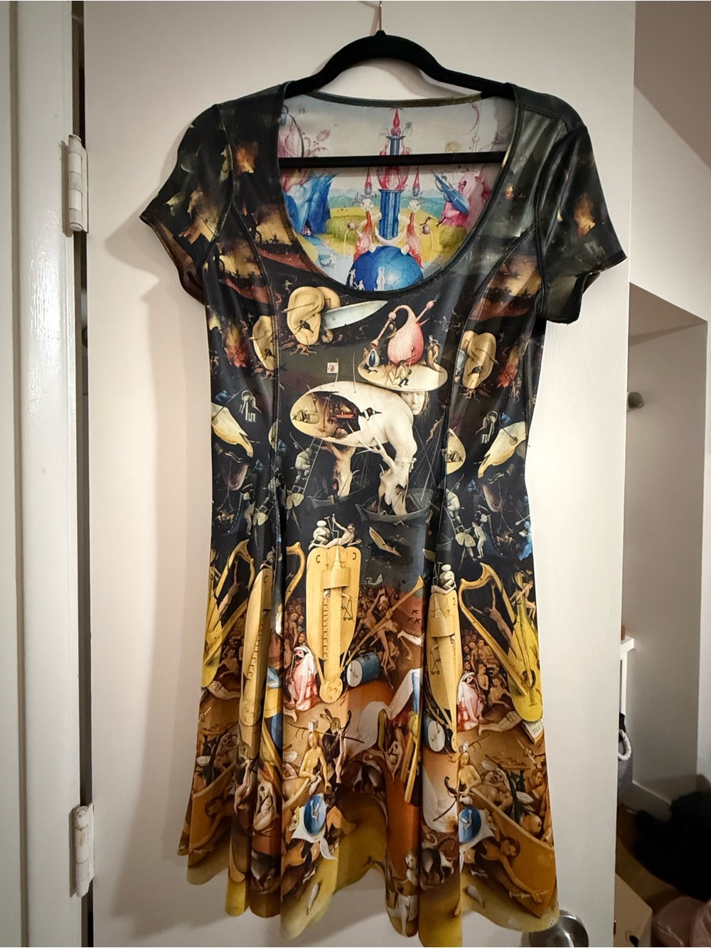 BlackMilk Unearthly vs Earthly Delights Cap Sleeve Inside Out Dress Medium - Picture 4 of 8